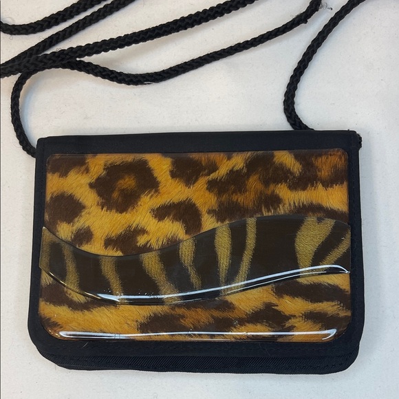 Angela Frascone Handbags - Angela Frascone Leopard Print Crossbody Bag EUC